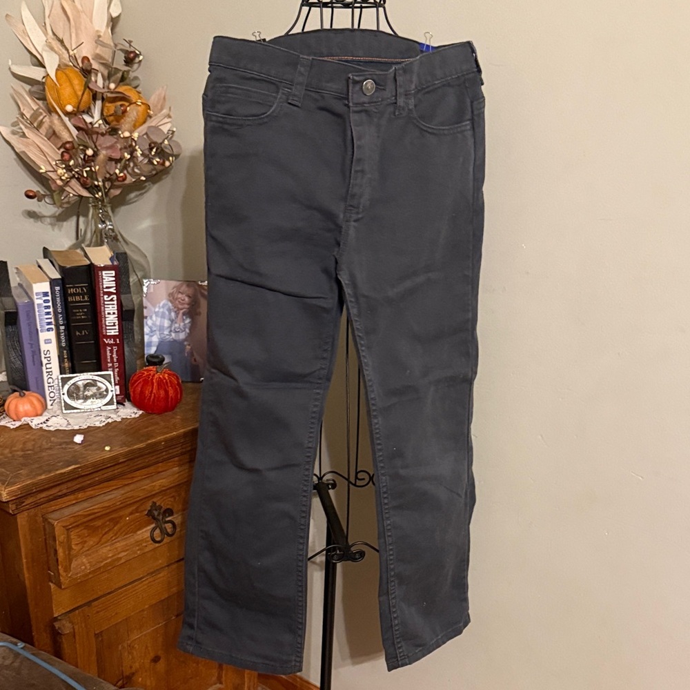 Boy’s Wrangler Charcoal Khakis